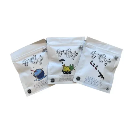 Sugar high gummies 10 Packs (Mixed diffrent flavors)