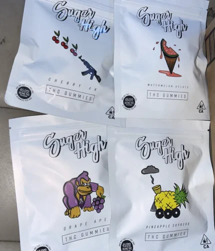 Sugar high gummies 25 Packs (Mixed diffrent flavors)